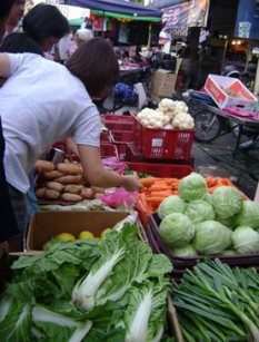 vegetables seller as seen during Penang Market tour