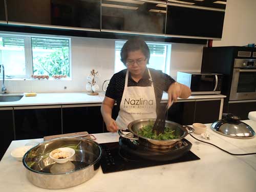 Cooking with AMC cooker
