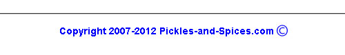 footer for pickles and spices