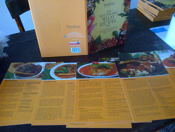 Malay recipe cards by Nazlina Spice Station