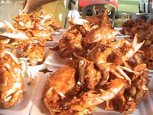 fried crabs in batter