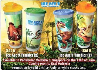 ice age 3 tumblers