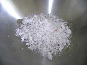 Freshly grated coconut